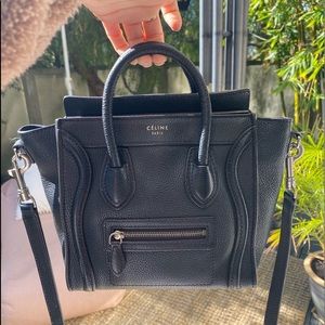 NANO LUGGAGE BAG IN DRUMMED CALFSKIN
BLACK